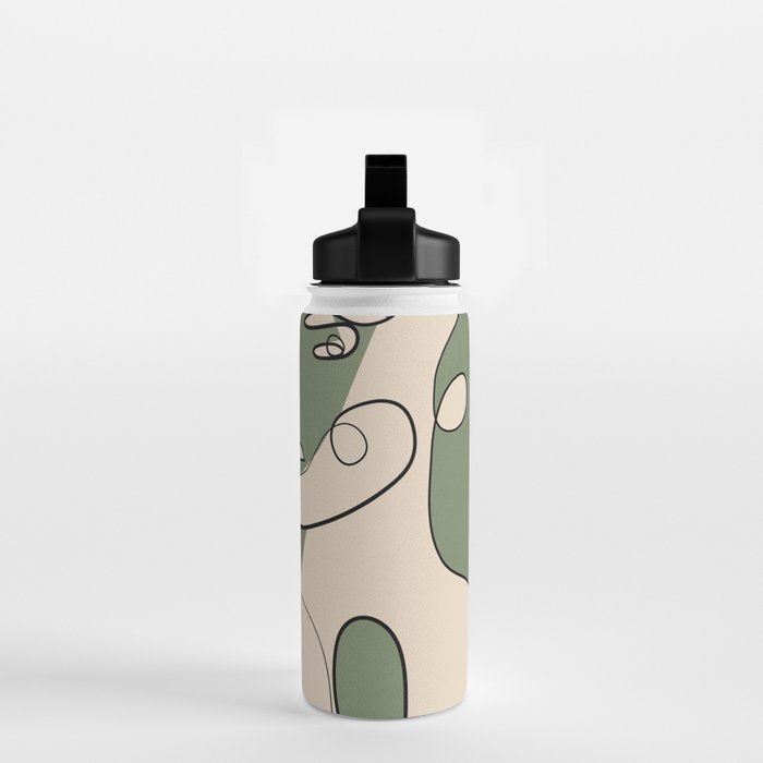 Abstract Faces 9 Water Bottle Gallery Image 2
