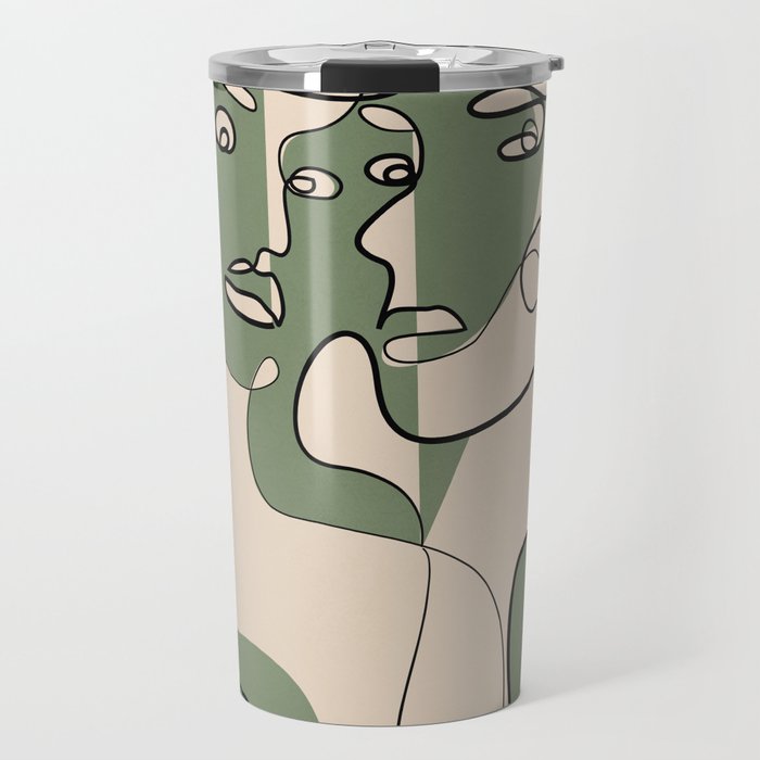 Abstract Faces 9 Travel Mug Gallery Image 1