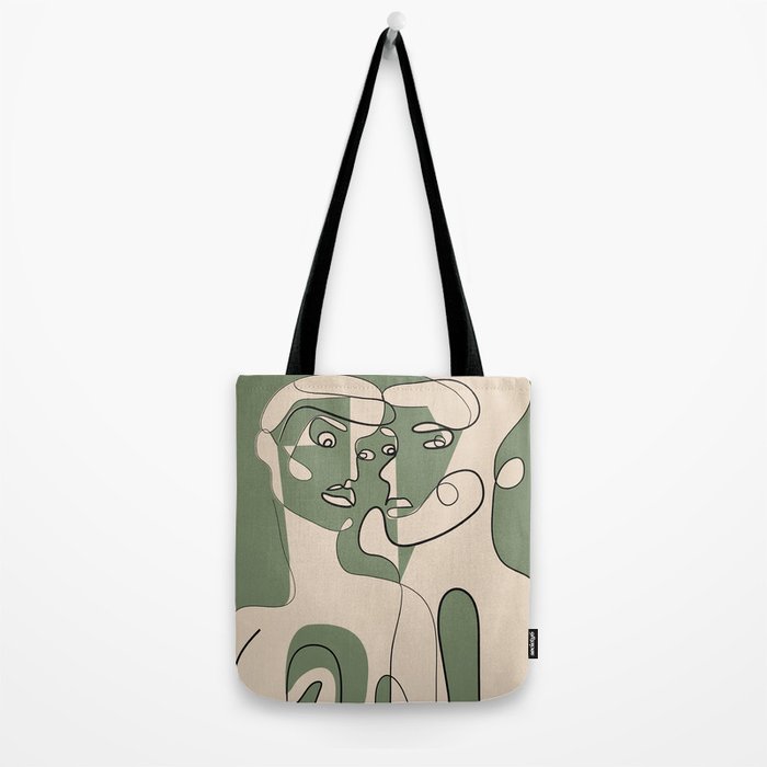 Abstract Faces 9 Tote Bag Gallery Image 2