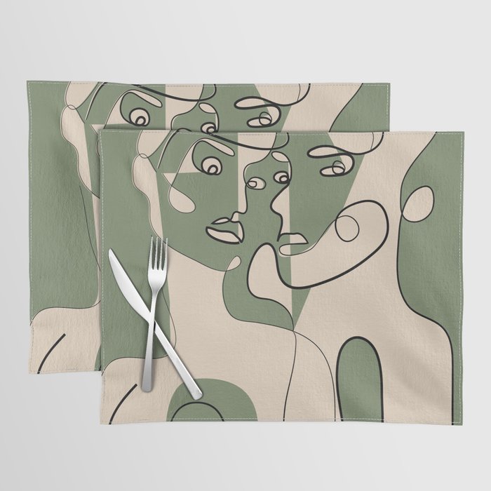 Abstract Faces 9 Placemat Gallery Image 1