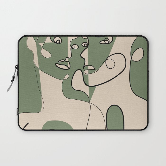 Abstract Faces 9 Laptop Sleeve Gallery Image 1