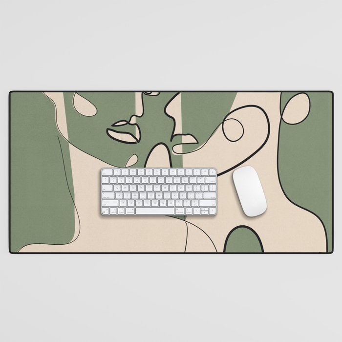 Abstract Faces 9 Desk Mat Gallery Image 1