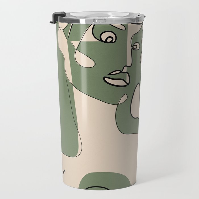 Abstract Faces 9 Travel Mug Gallery Image 3