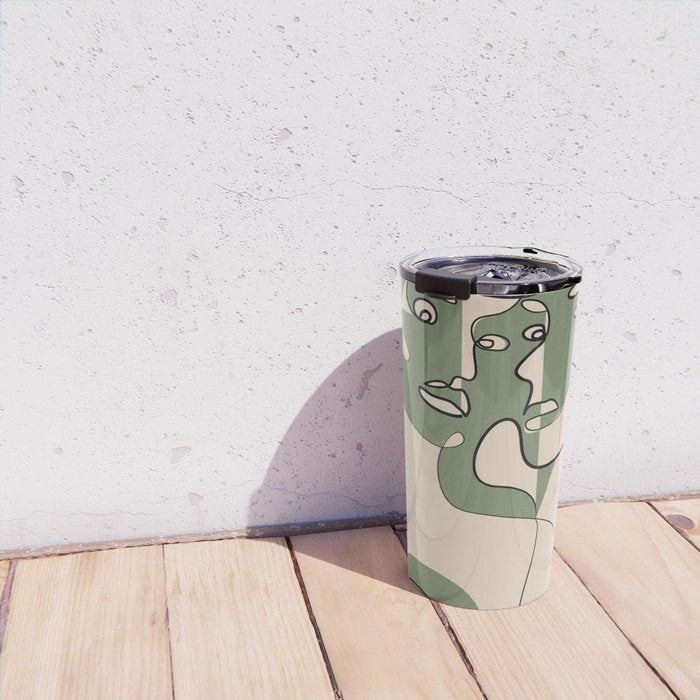 Abstract Faces 9 Travel Mug Gallery Image 4