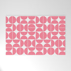 Mid Century Modern Geometric 04 Pink Welcome Mat Gallery Image 1
