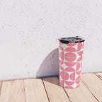 Mid Century Modern Geometric 04 Pink Travel Mug Gallery Image 4