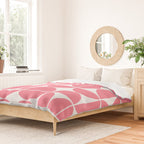 Mid Century Modern Geometric 04 Pink Duvet Cover Gallery Image 2