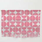 Mid Century Modern Geometric 04 Pink Wall Hanging Gallery Image 1