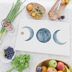 Blue Moon Phases Watercolor Cutting Board Gallery Image 2