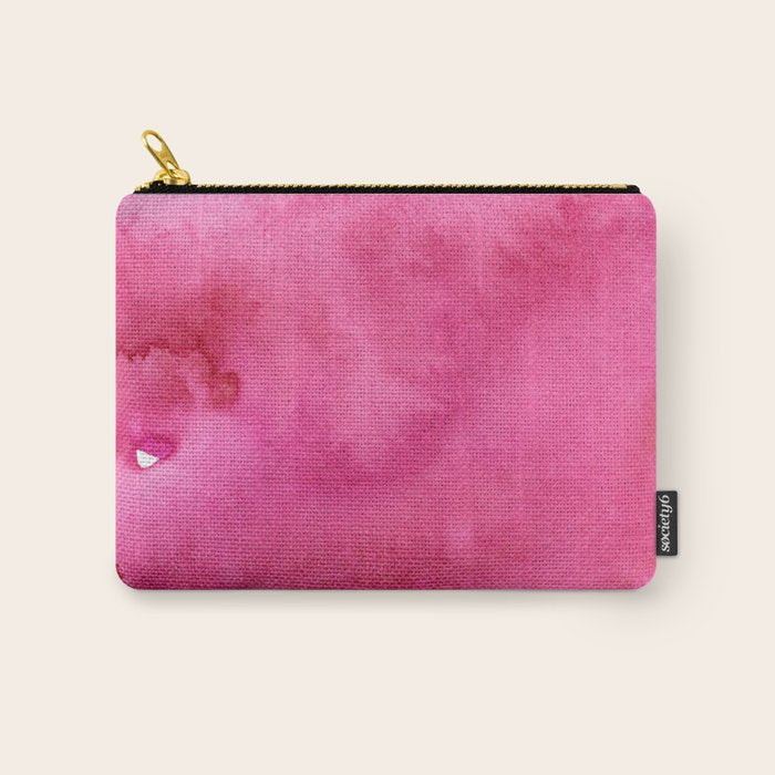 Blush pink magenta watercolor paint gradient Carry All Pouch Gallery Image 1