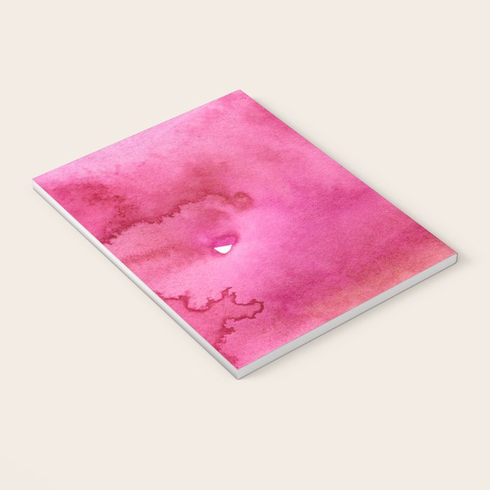 Blush pink magenta watercolor paint gradient Notebook Gallery Image 3