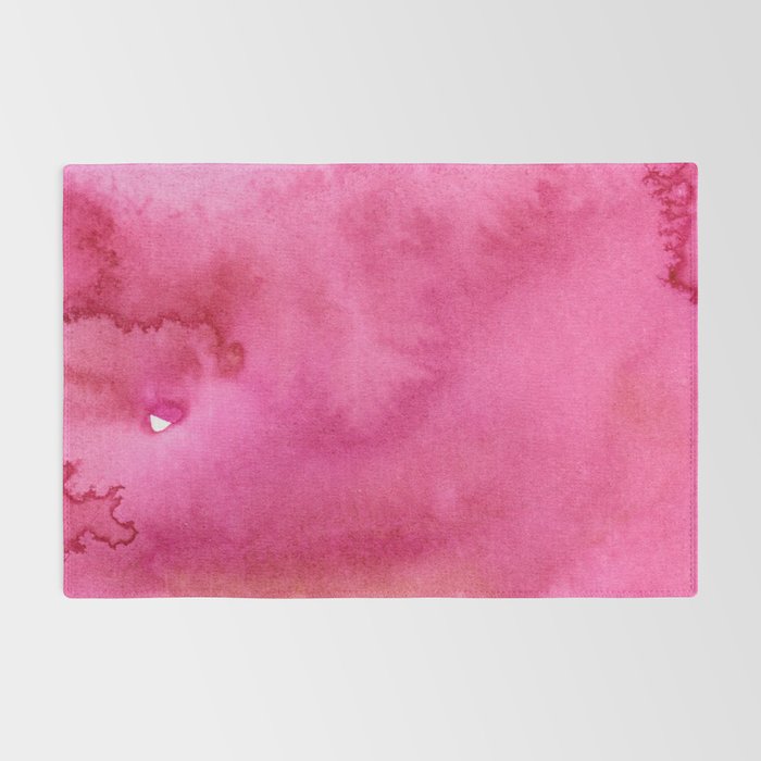 Blush pink magenta watercolor paint gradient Rug Gallery Image 2