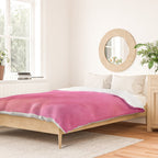 Blush pink magenta watercolor paint gradient Duvet Cover Gallery Image 2
