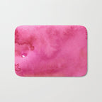 Blush pink magenta watercolor paint gradient Bath Mat Gallery Image 1