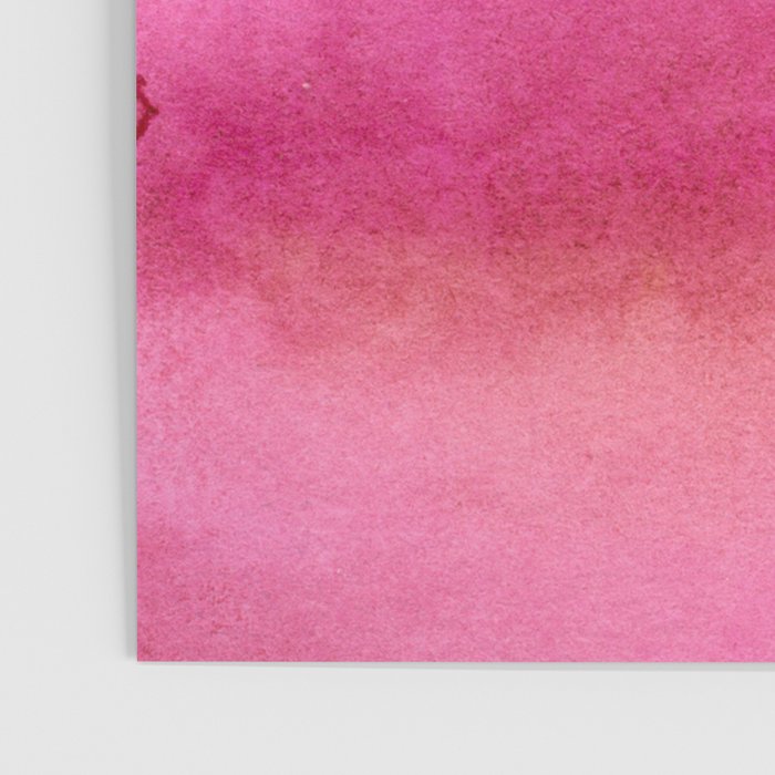 Blush pink magenta watercolor paint gradient Poster Gallery Image 3