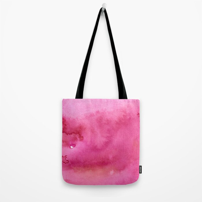 Blush pink magenta watercolor paint gradient Tote Bag Gallery Image 2