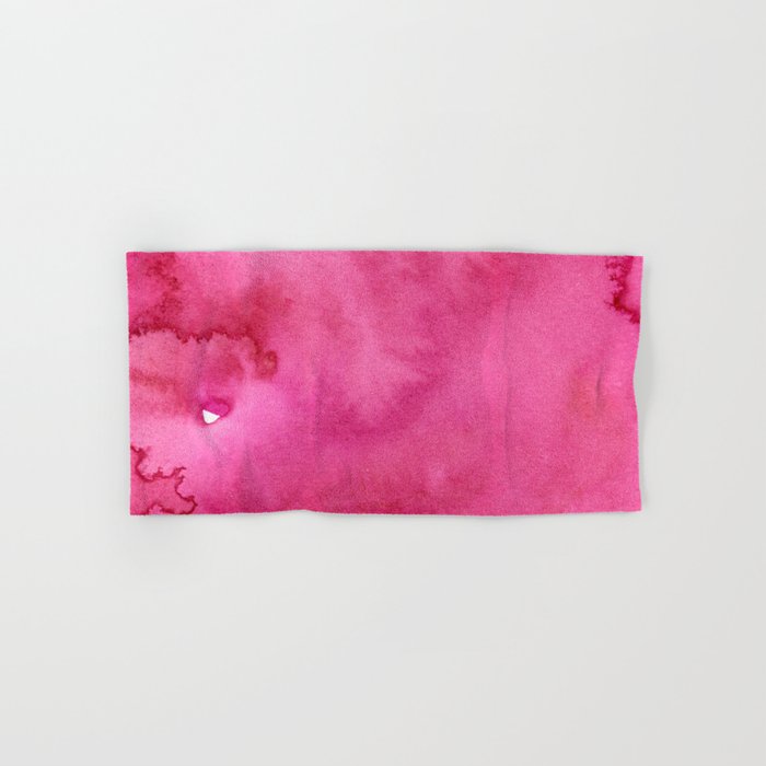 Blush pink magenta watercolor paint gradient Towels Gallery Image 1
