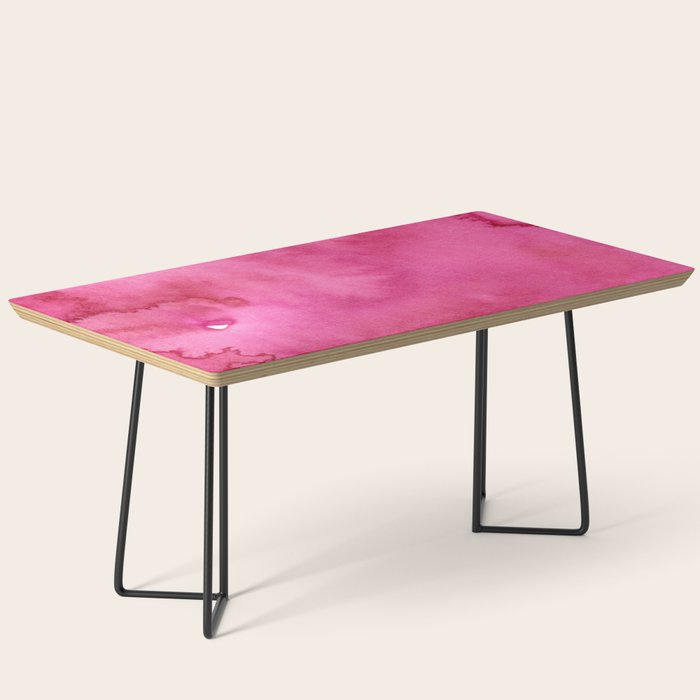 Blush pink magenta watercolor paint gradient Coffee Table Gallery Image 1