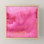 Blush pink magenta watercolor paint gradient Mini Art Print Gallery Image 1