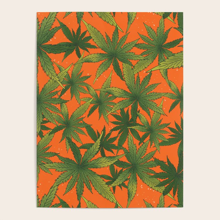 Cannabis Leaves Garden Poster Gallery Image 4
