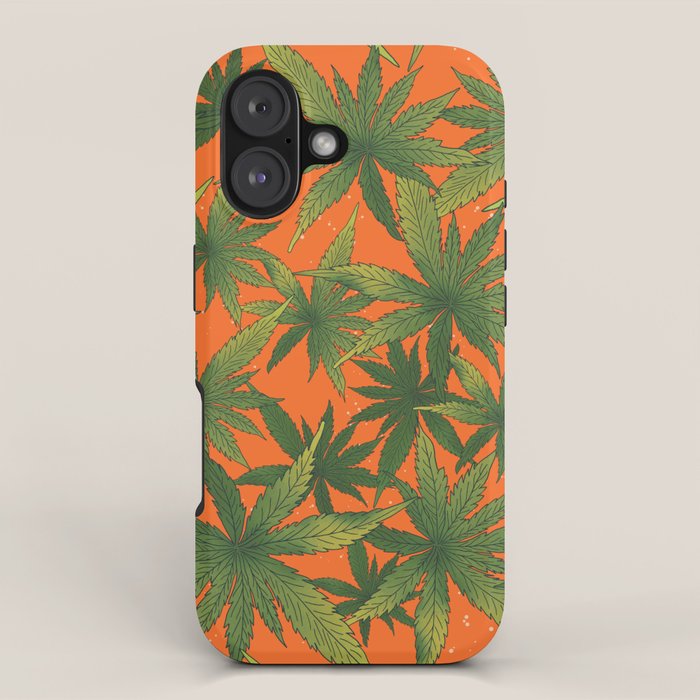 Cannabis Leaves Garden iPhone Case Gallery Image 1
