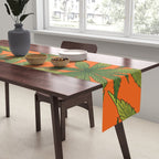 Cannabis Leaves Garden Table Runner Gallery Image 2