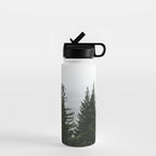 Wanderlust Forest V - Mountain Adventure in Foggy Woods Water Bottle Gallery Image 1