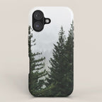 Wanderlust Forest V - Mountain Adventure in Foggy Woods iPhone Case Gallery Image 1