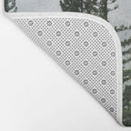 Wanderlust Forest V - Mountain Adventure in Foggy Woods Bath Mat Gallery Image 2