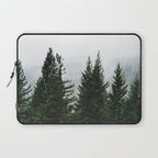 Wanderlust Forest V - Mountain Adventure in Foggy Woods Laptop Sleeve Gallery Image 1