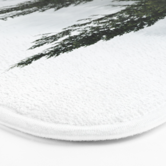 Wanderlust Forest V - Mountain Adventure in Foggy Woods Bath Mat Gallery Image 3
