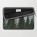 Wanderlust Forest V - Mountain Adventure in Foggy Woods Laptop Sleeve Gallery Image 2