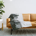 Wanderlust Forest V - Mountain Adventure in Foggy Woods Throw Blanket Gallery Image 1