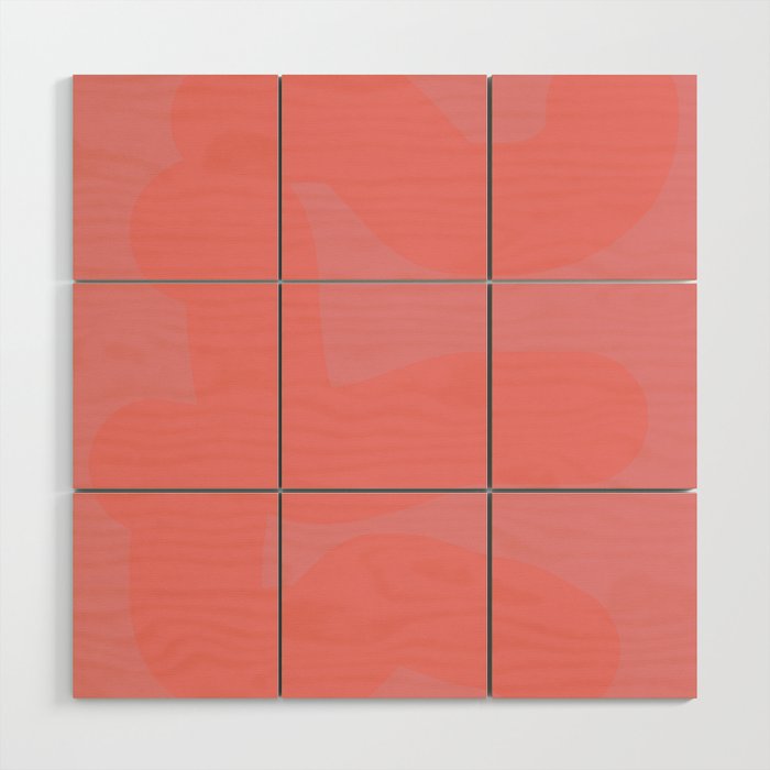 Perfect Peach Wood Wall Art Gallery Image 1