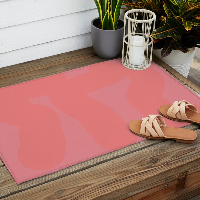 Perfect Peach Outdoor Rug Gallery Image 2