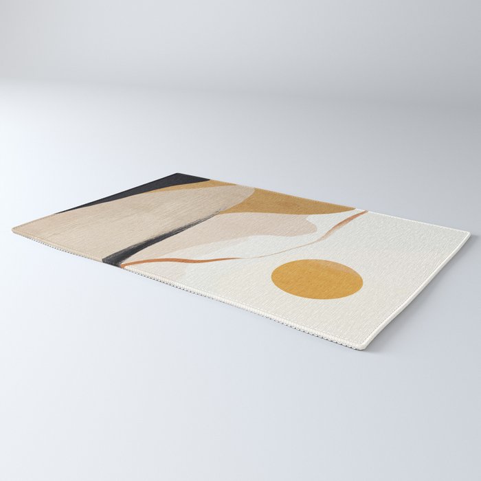 Minimal Abstract Art Landscape 31 Rug Gallery Image 3