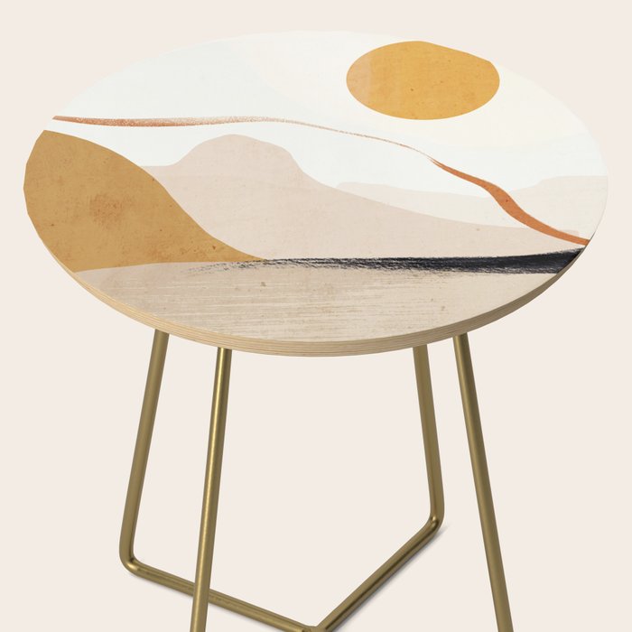 Minimal Abstract Art Landscape 31 Side Table Gallery Image 2