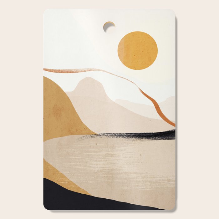 Minimal Abstract Art Landscape 31 Cutting Board Gallery Image 1