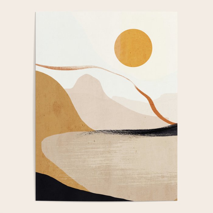 Minimal Abstract Art Landscape 31 Poster Gallery Image 4