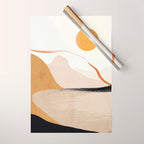 Minimal Abstract Art Landscape 31 Wrapping Paper Gallery Image 1