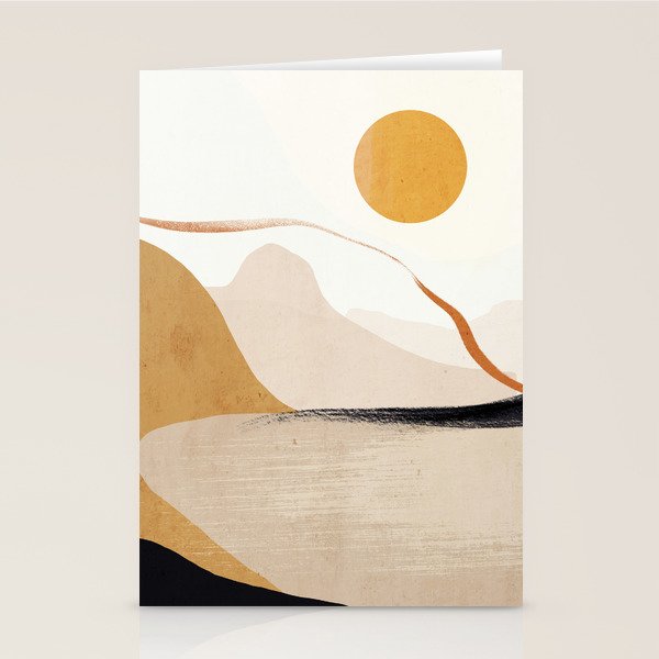 Minimal Abstract Art Landscape 31 Stationery Card Gallery Image 2