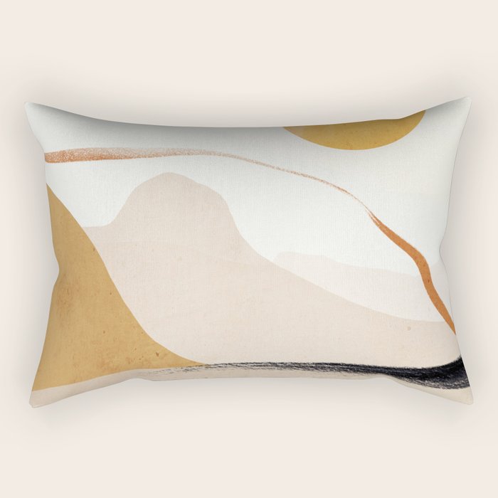 Minimal Abstract Art Landscape 31 Rectangular Pillow Gallery Image 1