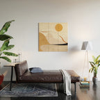 Minimal Abstract Art Landscape 31 Wood Wall Art Gallery Image 2