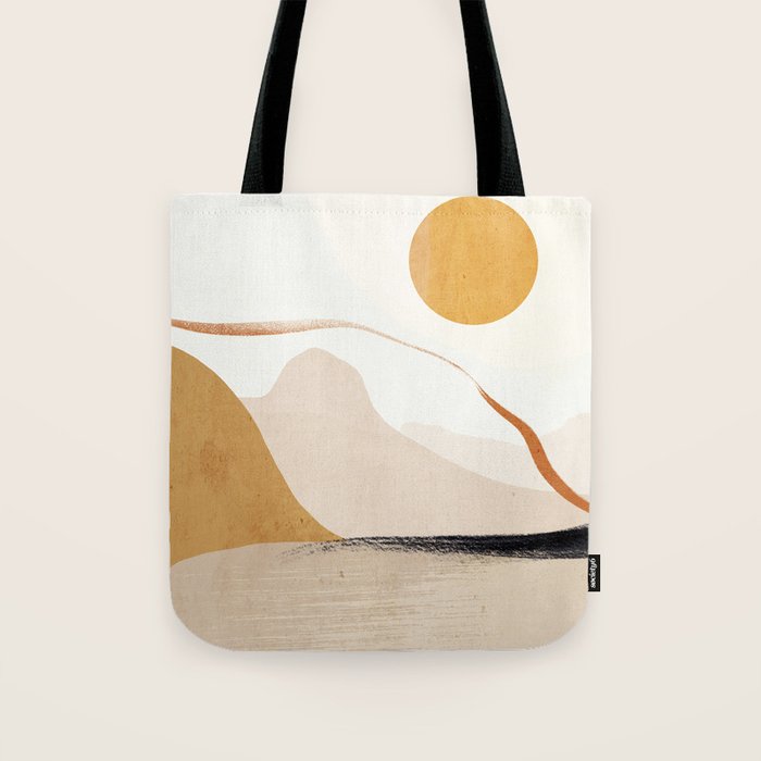 Minimal Abstract Art Landscape 31 Tote Bag Gallery Image 1