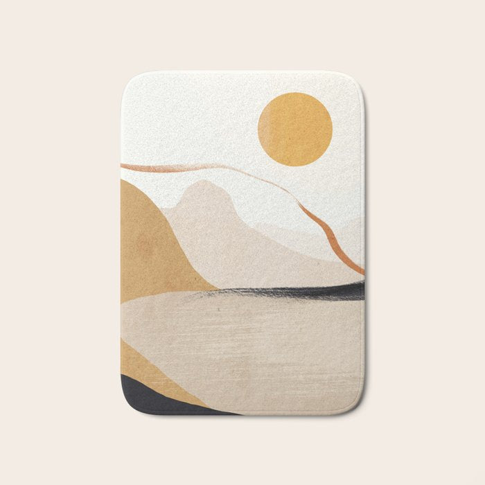 Minimal Abstract Art Landscape 31 Bath Mat Gallery Image 1