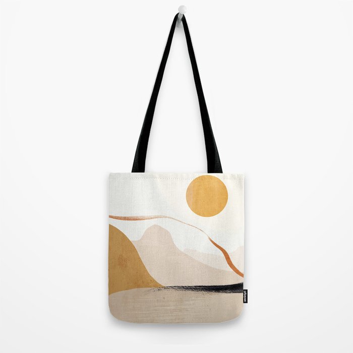 Minimal Abstract Art Landscape 31 Tote Bag Gallery Image 2