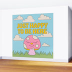 Happy Mushroom Wall Mural Gallery Image 2