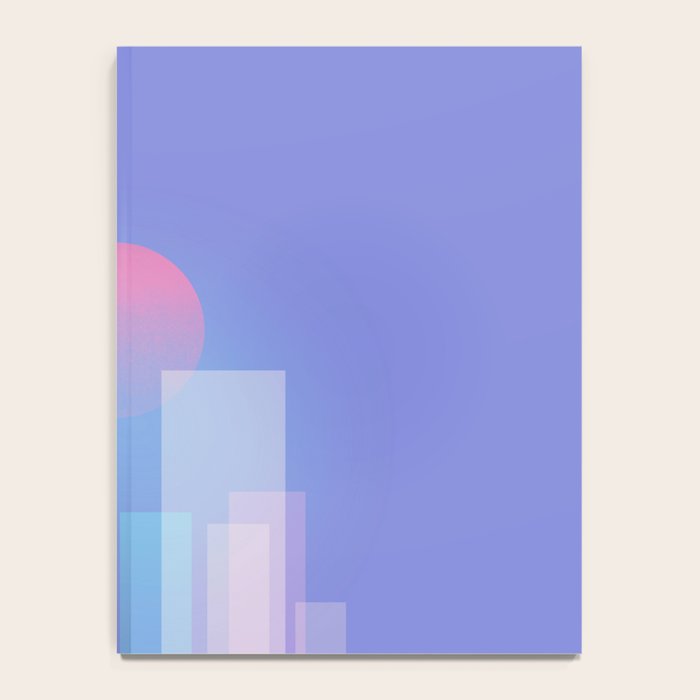 Abstract geometric pixel city 6 Notebook Gallery Image 4