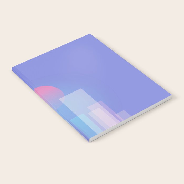 Abstract geometric pixel city 6 Notebook Gallery Image 2