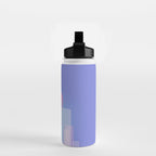 Abstract geometric pixel city 6 Water Bottle Gallery Image 2